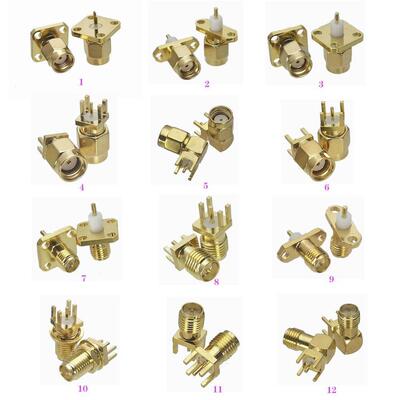 1Pcs RP-SMA RPSMA Male Jack & Female Plug Bulkhead &
