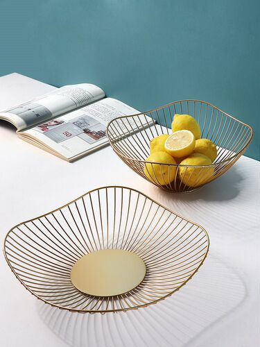 Nordic Home Tablewares Metal Dry Fruit Plate For Baby Snack