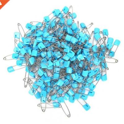 Sewing Tools 200Pcs Plastic Head Safety Pins Blue Locking Ho