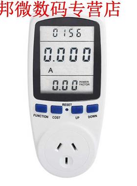 AU Plug 230 V 50 HZ LCD Energy Meter Voltage Wattage Stroom