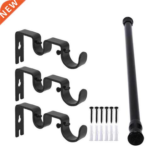 Sprng Extendable Loaded Curtan Ral Pole Telescopc Bath W