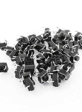 50 Pcs 6x6x5mm 4-Pin DIP Through Hole Momentary Tactile Butt