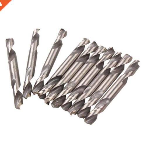 10pcs 3.2mm HSS Double Ended Spiral Drill Bits Twist Drill T