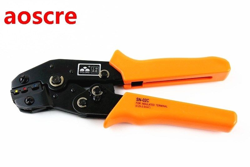 Free Shipping SN-02C Ratcheting Wire Crimping Plier Tools fo