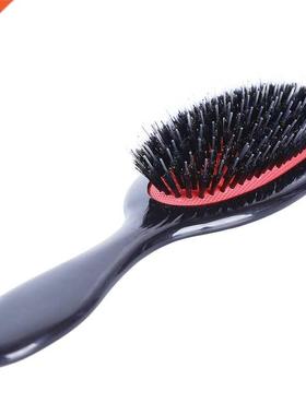 1PC Oval Boar Bristle & Nylon Hair Comb Mini Anti-st