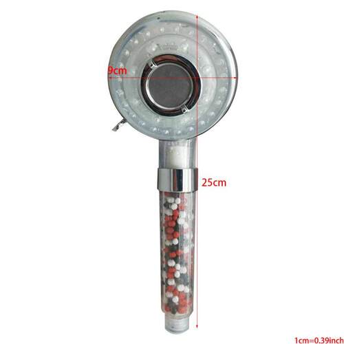 LED LED Shower Head Ionic Filter Filtration High Pressure Wa