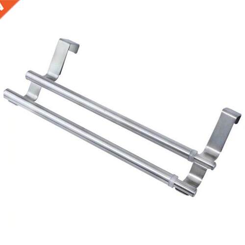 Double-Layer Retractable Towel Bar Stainless Steel Wall Towe
