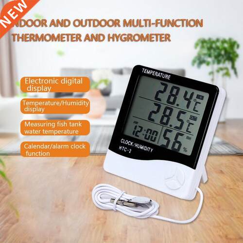 Urijk LCD Digital Temperature Humidity Meter HTC-1 HTC-2 Hom