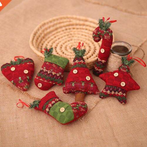 1PC Christmas Tree Hanging Ornament Crutches Door Plate Hang