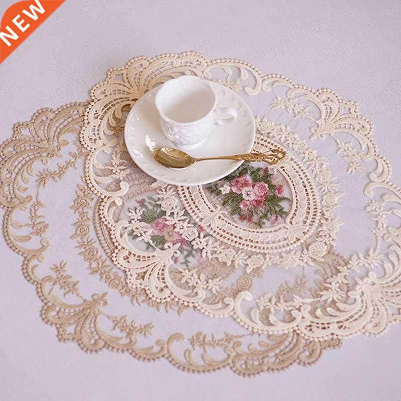 1Pcs for Dining Table Embroidery Craft Placemat European Sty