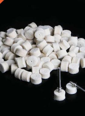 100Pcs Wool Felt Polshng Buffng Pad 13mm + 2 Shank For Gr