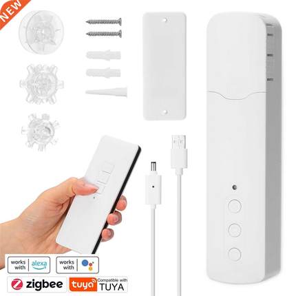 Tuya ZigBee TM616EGBZTN Rechargeable Pull Bead Curtain Motor