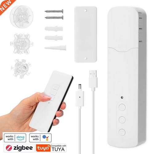 Tuya ZigBee TM616EGBZTN Rechargeable Pull Bead Curtain Motor