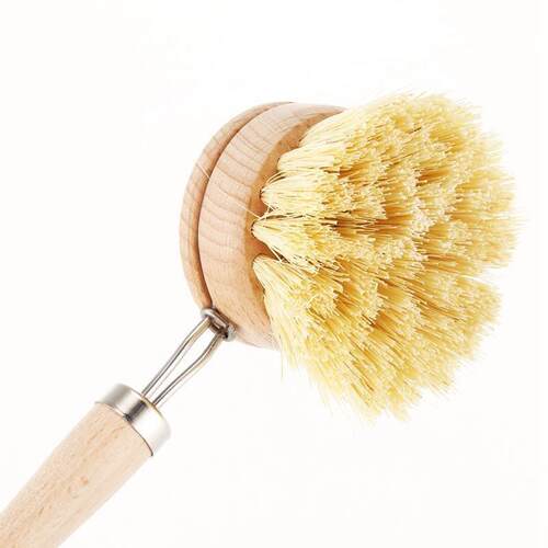 Wear Resistant Kitchen Dish rush Retro Wooden Pot rush wi