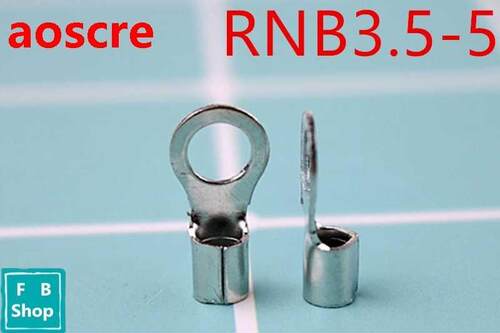 Free shipping RNB3.5-5 Non-insulated ring terminal AWG 14-1