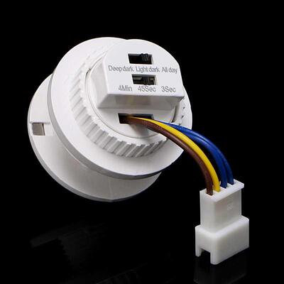 40mm LED PIR Detector Infrared Motion Sensor Switch with Tim