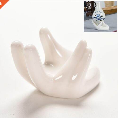 Porcelain Ceramic Finger Palm Tea Filter Holder Ocarina Base
