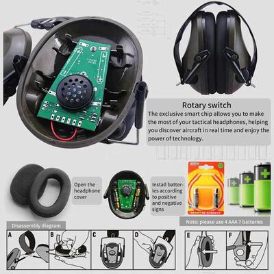 Tactical Earmuffs Anti Noise Hearing Protector Noise Canceli