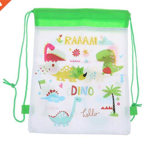 Cartoon Dinosaur Drawstring Bags Kids Drawstring Backpack Ba