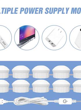 Mkeup Mirror Vnity Lmp Wll Led Bthroom Lighting USB 12V