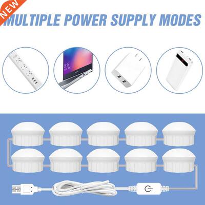 Mkeup Mirror Vnity Lmp Wll Led Bthroom Lighting USB 12V