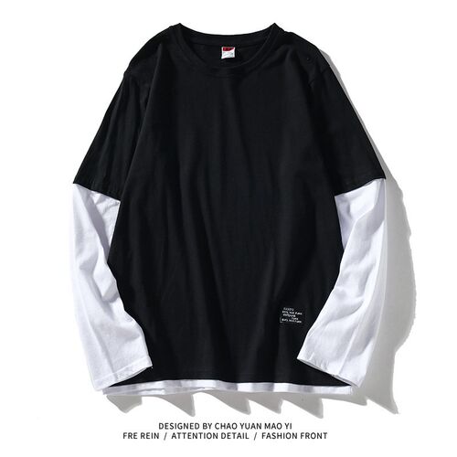 High Quality 2021 Autumn Spring Fashion Oversize Fake Two Pi