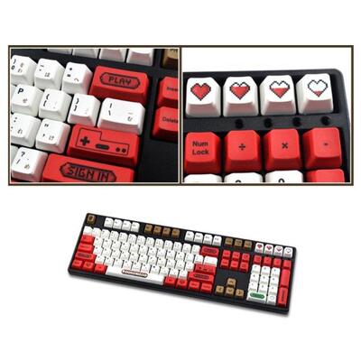 K1KF Mechanical Keyboard Keycaps FC/NES Theme Cherry Profile