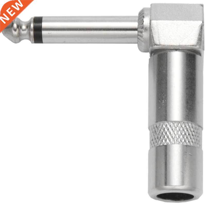 10 Pack Lot 1/4" 6.3mm TS Right Angle MONO Phone Pl