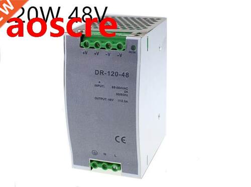 (DR-120-48) 2.5a 120w 48V DIN Rail switching power supply fo