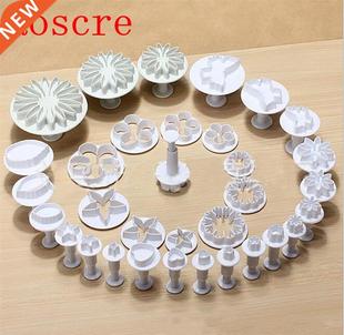 Fondant Cutter Cake 33pcs Cookie Plastic Tools Biscu Plunger
