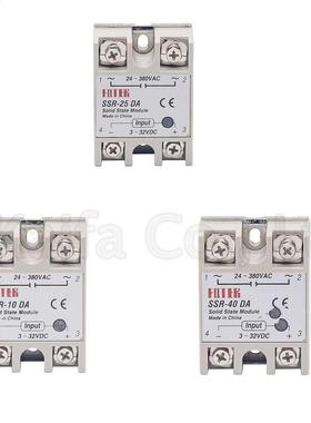 SSR -10DA 25DA 40DA DC control AC SSR white shell Single pha