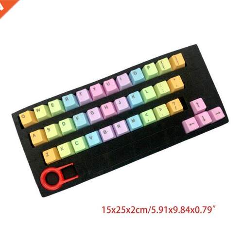 K1KF Only Keycap,Durable ABS Backlight Keycap 37 Keys Rainbo