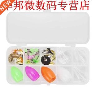 73pcs Fly Fishing Lures Set Lead Head Hook Mixed Soft Fake B
