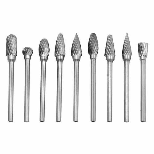 10pcs HSS Milling urrs Cutter Rotary Files Set Special Seat