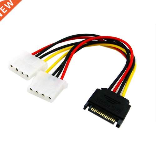 SATA Revolution 2-port Ide Power Cord Sata15p Male 1 / 2 To