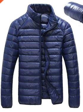 Men Winter Jacket 2021 New Ultra Light 90% White Duck Down J