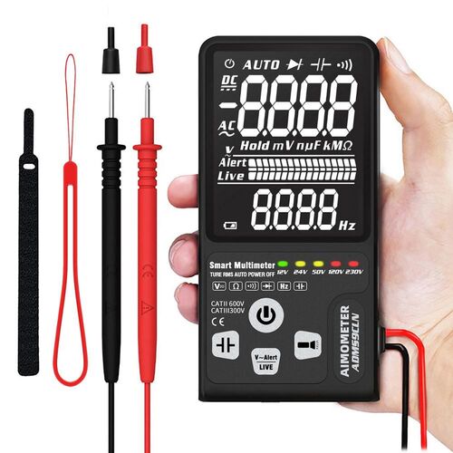 Digital Multimeter Tester 9999 AIMOMETER ADMS9CLN Large3.5 