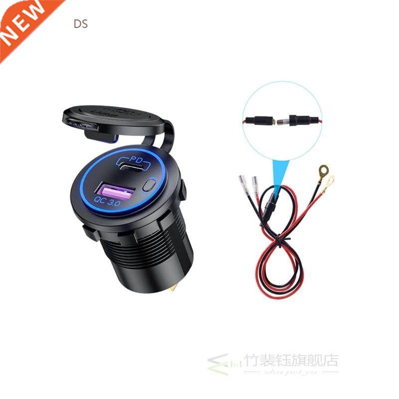 12V 24V Quick Charge 3.0 USB Type C PD 18W Car Fast Charger