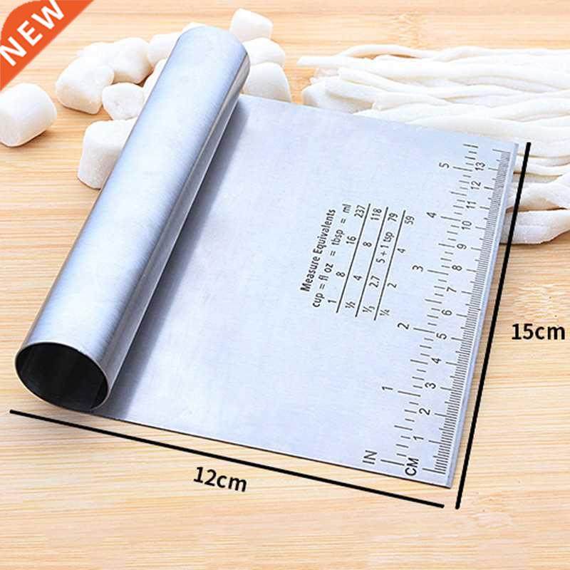 Stainless Steel Pizza Dough Scraper Cutter Baking Pastry Spa