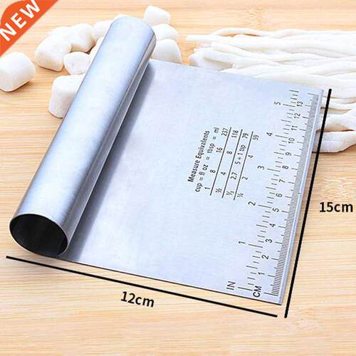 Stainless Steel Pizza Dough Scraper Cutter Baking Pastry Spa