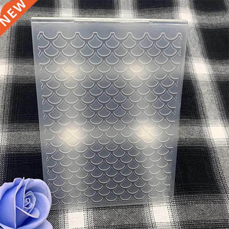 Embossed fish scale Wave Fan Diamond pattern, used for scra