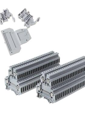 50Pcs/Set UKK3 DIN Rail Double Level Dual Row Terminal Block