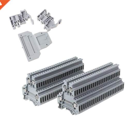 50Pcs/Set UKK3 DIN Rail Double Level Dual Row Terminal Block