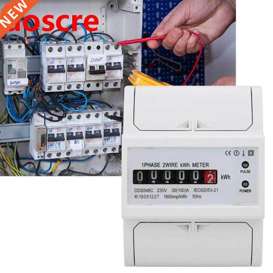DDS548C Watt Hour Meter Single Phase 4P 230V Power Energy Me