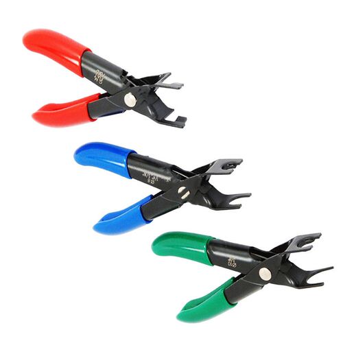 CAR FUEL LINE DISCONNECTION SET PLIERS 3 PIECE PIPE REMOVAL