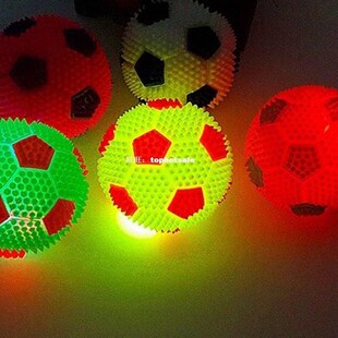 Colorful Ball Toys Flashing Light Up Toy Ball Sensory Dog Ba