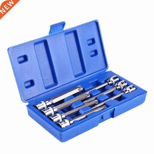 7Pcs 3/8 inch Socket Tool Set Drive Extra Long Torx Star Bit