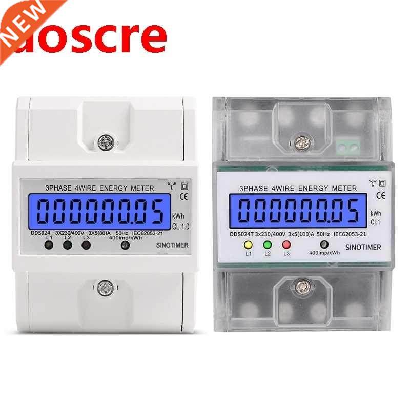 3 Phase 4 Wire Electronic Power Consumption Energy Meter Bac