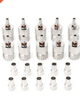 10 Sets UHF Female Jack SO29 Crimp RF Connector Coaxial Ada