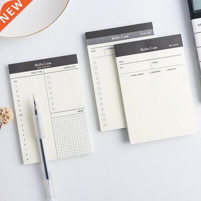Creative Daily Schedule Memo pad To Do List Time Sticky not